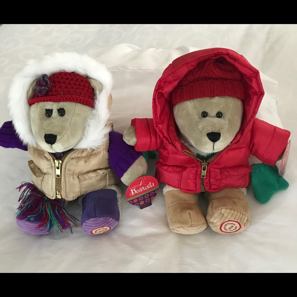 Vintage 2006 Holiday Starbucks Bear Couple